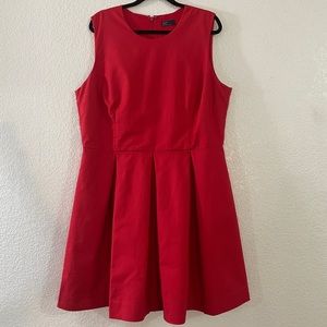 Red Stretch Poplin Plus Size Dress GAP 20